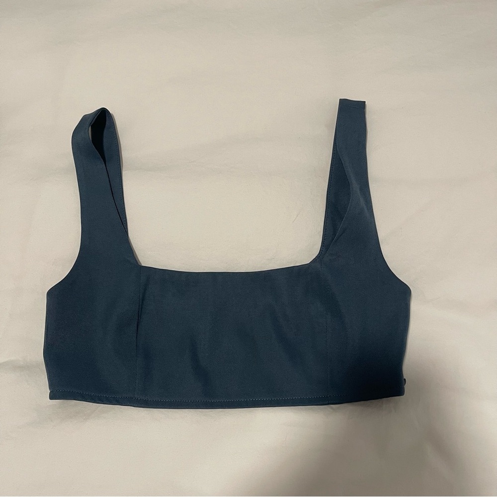 Grey Crop Top